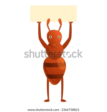 Ant sugar stick icon. Cartoon of ant sugar stick icon for web design isolated on white background
