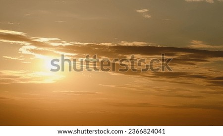 The golden hour of the sunset bathes everything in a warm and magical light. Royalty-Free Stock Photo #2366824041