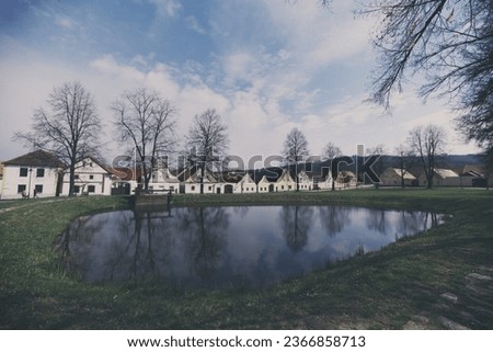 Holasovice village - parrt of UNESCO world heritage