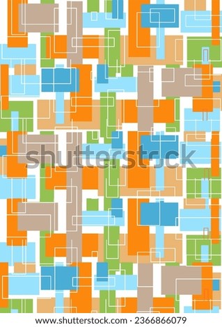 Seamless abstract geometric pattern wallpaper vector 
