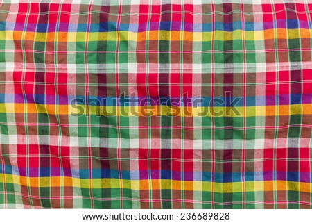 Colorful loincloth fabric background and texture