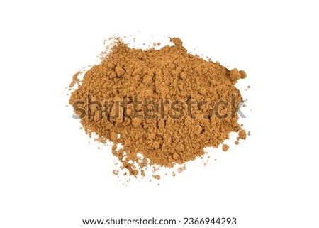 a small pile of curry powder on a transparent background Royalty-Free Stock Photo #2366944293