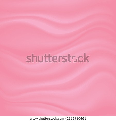Texture of satin silk textile fabric in luxurious elegant pink color. Satin texture can be used as background and copy space. Vector illustration.