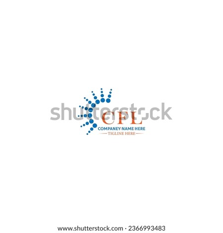 CFL letter logo design in six style. CFL polygon, circle, triangle, hexagon, flat and simple style with black and white color variation letter logo set in one artboard. CFL Royalty-Free Stock Photo #2366993483