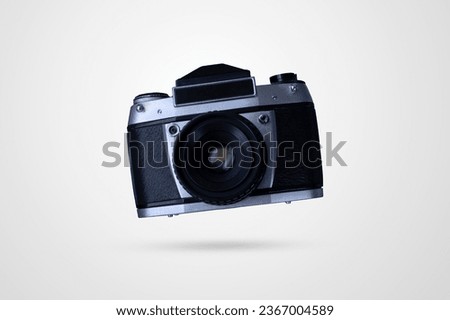 A photo of a camera isolated on white background.