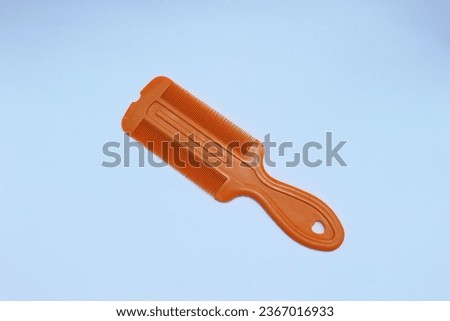 Flea comb with isolated white background color