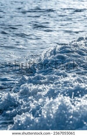 Water sea splash close up