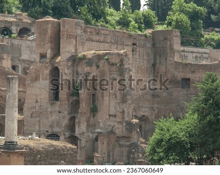 the old city of Rome in Italy