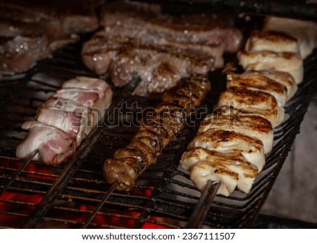 food meat meal grilled chicken background barbecue 
