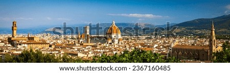 Cityscape Panorama of Florence Italy