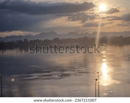Pictures of natural scenery on the banks of the Mekong River