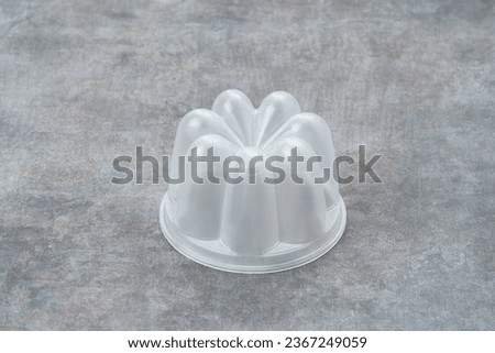 Plastic pudding mold, close up
 Royalty-Free Stock Photo #2367249059