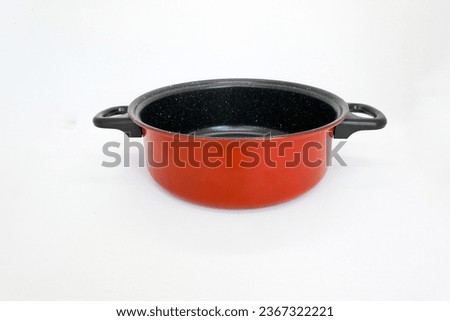 Frying pan and pan for cooking isolated on white Royalty-Free Stock Photo #2367322221