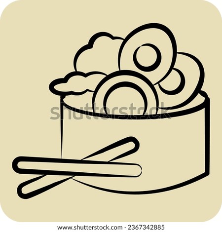 Icon Salad. related to Breakfast symbol. hand drawn style. simple design editable. simple illustration