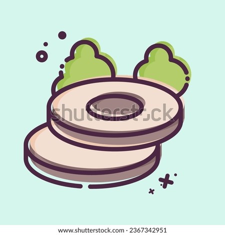 Icon Steak. related to Breakfast symbol. MBE style. simple design editable. simple illustration