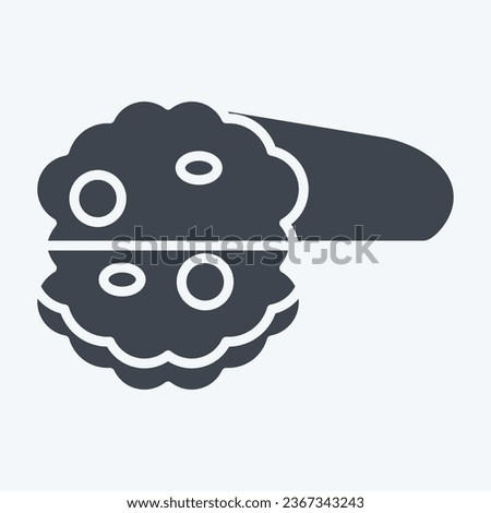 Icon Bread. related to Breakfast symbol. glyph style. simple design editable. simple illustration