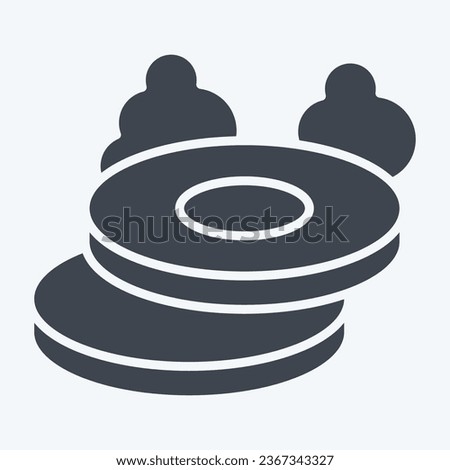 Icon Steak. related to Breakfast symbol. glyph style. simple design editable. simple illustration