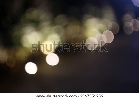 The colorful lights of motor vehicles blur and bokeh in the M Bloc area, CSW, South Jakarta, Indonesia, 22 August 2023 Royalty-Free Stock Photo #2367351259