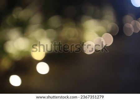 The colorful lights of motor vehicles blur and bokeh in the M Bloc area, CSW, South Jakarta, Indonesia, 22 August 2023 Royalty-Free Stock Photo #2367351279