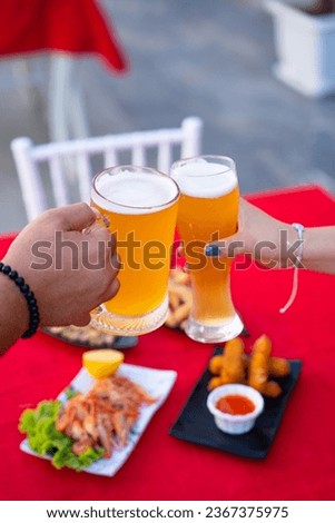 hamburger, burger, pizza table, food photo and fast food picture, sea foods, red background, red ambiance, sea ambiance, beer glass, beer, clash beer