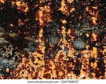 Rusty metal, texture, paint, background for design and presentations.