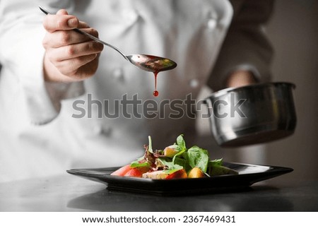 Culinary Creations in Focus: Masterpieces on Plates Royalty-Free Stock Photo #2367469431