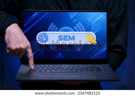 photo search engine marketing concept on a computer