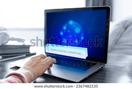 photo search engine marketing concept on a computer