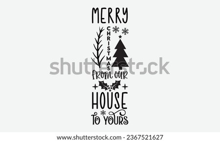 Christmas Porch Sign, Single design
