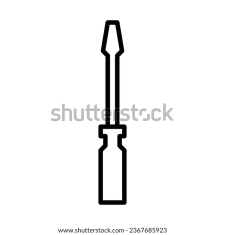 screwdriver icon in line style