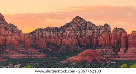 Panoramic Images Chapel On Rock Formations Chapel of The Holy Cross Sedona Arizona USA 
...............Sedona Arizona Red Rock