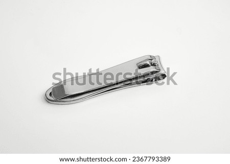 Stainless steel Nail clippers isolated on white background Royalty-Free Stock Photo #2367793389