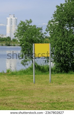 Billboards and signs for inscriptions and advertising, background for design.