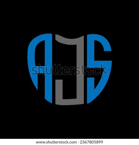 AJS letter logo creative design. AJS unique design.
