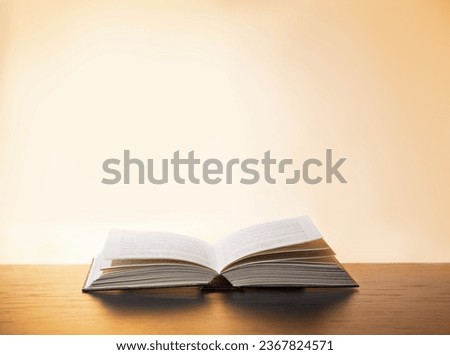 Grunge age dirty rough rustic brown jew psalm pray torah law letter shine dark black wooden desk table space. New culture god Jesus Christ gospel literary big library glow art wood still life concept Royalty-Free Stock Photo #2367824571