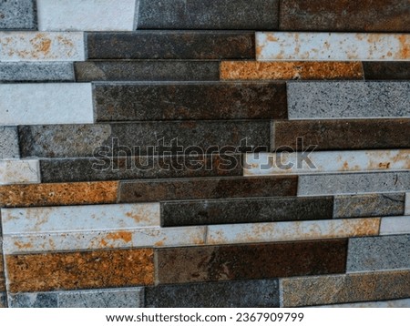 Neat arrangement of marble walls of the house