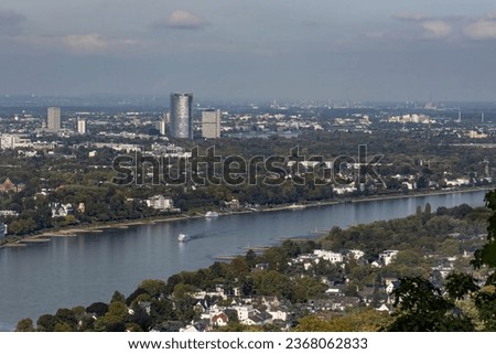 The view over the Rhine towards Bonn