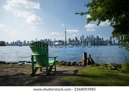 Beautiful view of Rogers Centre and CN Tower in Toronto, Canada Royalty-Free Stock Photo #2368093985