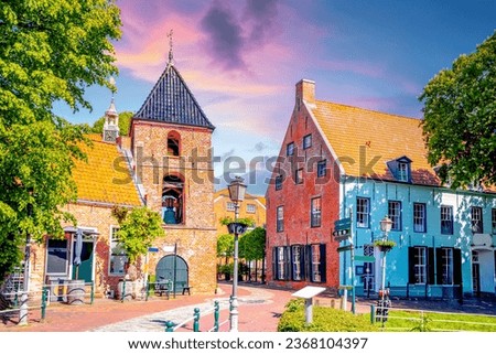 Idyllic city of Greetsiel, Lower Saxony, Germany  Royalty-Free Stock Photo #2368104397