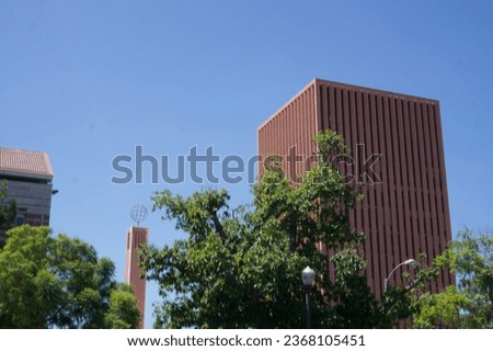 USC Campus Building on Clear Sky LA