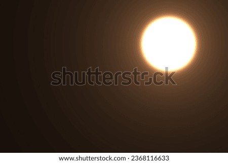 Natural Sun flare on the black background. Optical lens flare.