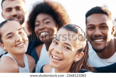 Cheerleader team, group and face of happy people ready for sports competition support, dance or game routine. Cheerleading, profile picture and dancer solidarity, teamwork practice or fitness contest