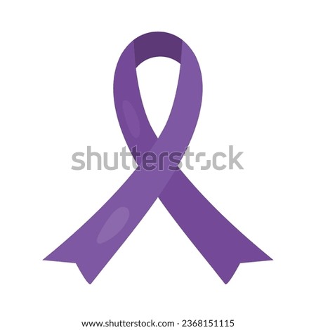 purple ribbon campaign international design vector isolated