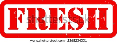 Red Fresh Rubber Stamp Grunge Texture Label Badge Sticker Vector EPS PNG Transparent No Background Clip Art Vector EPS PNG