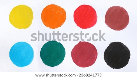Watercolor hand drawn seamless circle on paper drawing background. hand drawing Royalty-Free Stock Photo #2368241773