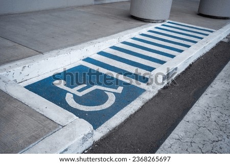 handicapped ramp for disabled people in public places, accessible locations for wheelchairs