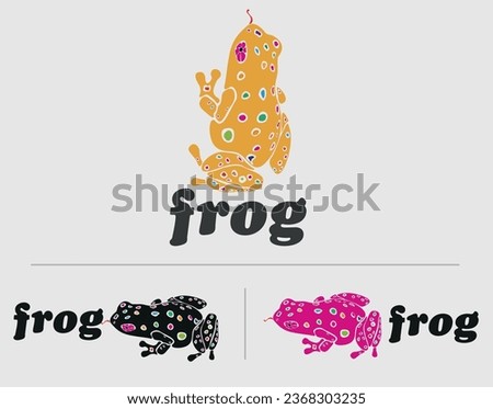 frog esport mascot logo design ilustration vector, arise black frog logo design inspiration in india