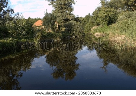 man-made lake on the territory of the tourist complex "Green Farms of Tavria 24.08.2015