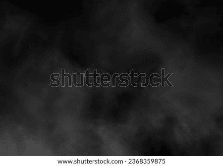smoke overlay effect. fog overlay effect. atmosphere overlay effect. smoke texture overlays. Isolated black background. Misty fog effect. fume overlay. vapor overlays. fog background texture Royalty-Free Stock Photo #2368359875
