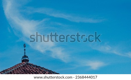 Top Photo of Mosque with Dome Shining as Sky Clear Blue